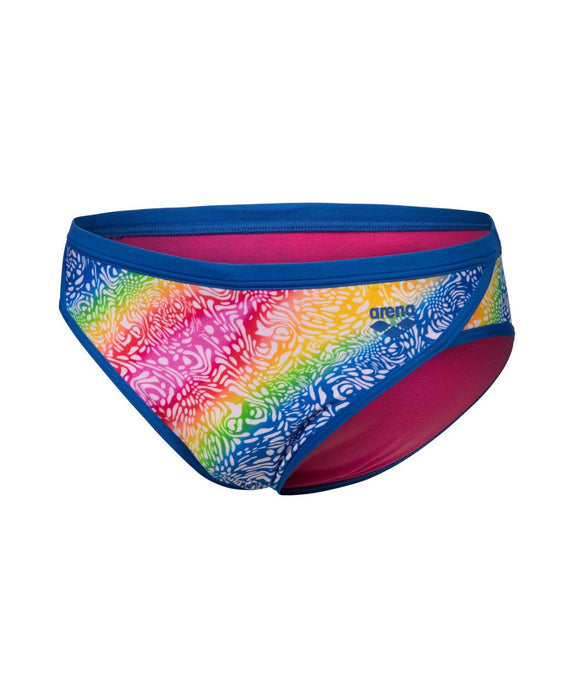 M Swim Brief Printed Royal-White Multicolor