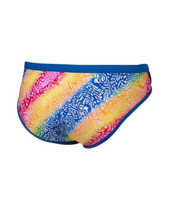 M Swim Brief Printed Royal-White Multicolor