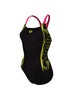 W Swim Pro Back Graphic schwarz-freak pink