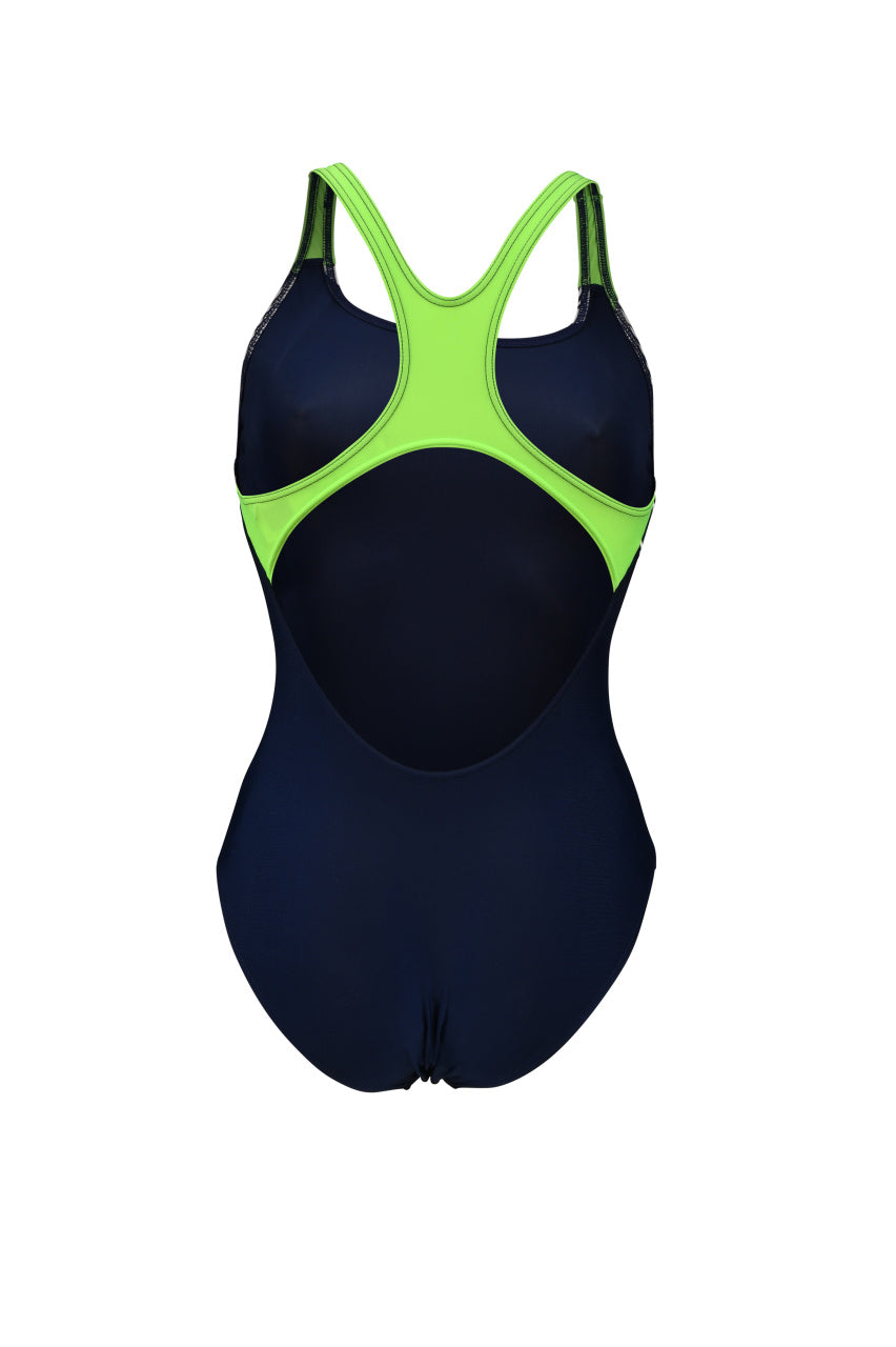 W Swim Pro Back Graphic navy-softgreen