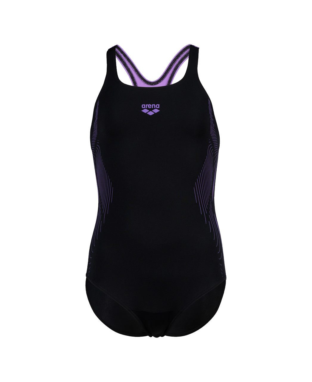 G Badeanzug Swim Pro Back Graphic Schwarz-Lavendel