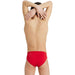 B Team Swim Briefs Solid red-white