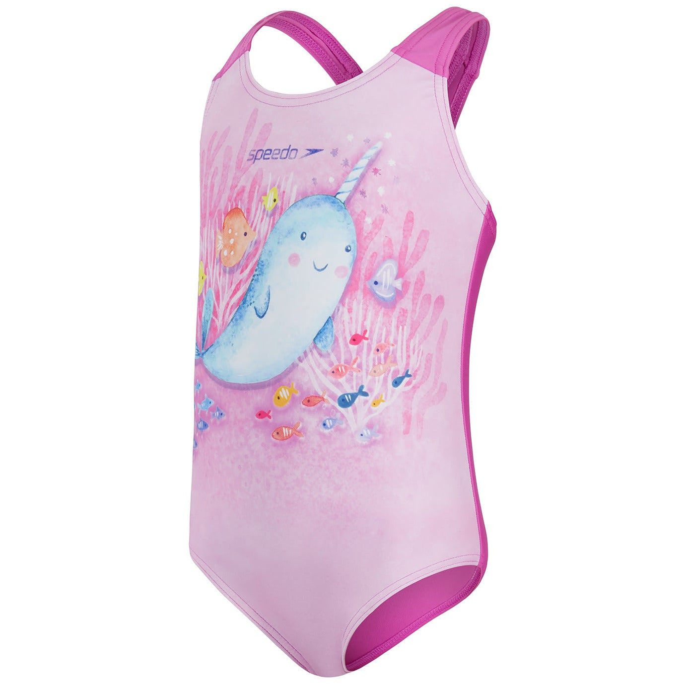 Digital Placement Swimsuit - Roze/Groen