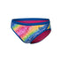 M Swim Brief Printed Royal-White Multicolor