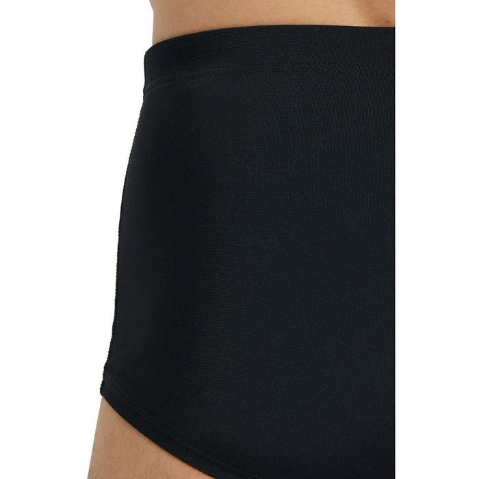 M Team Swim Low Waist Short Solid black-white