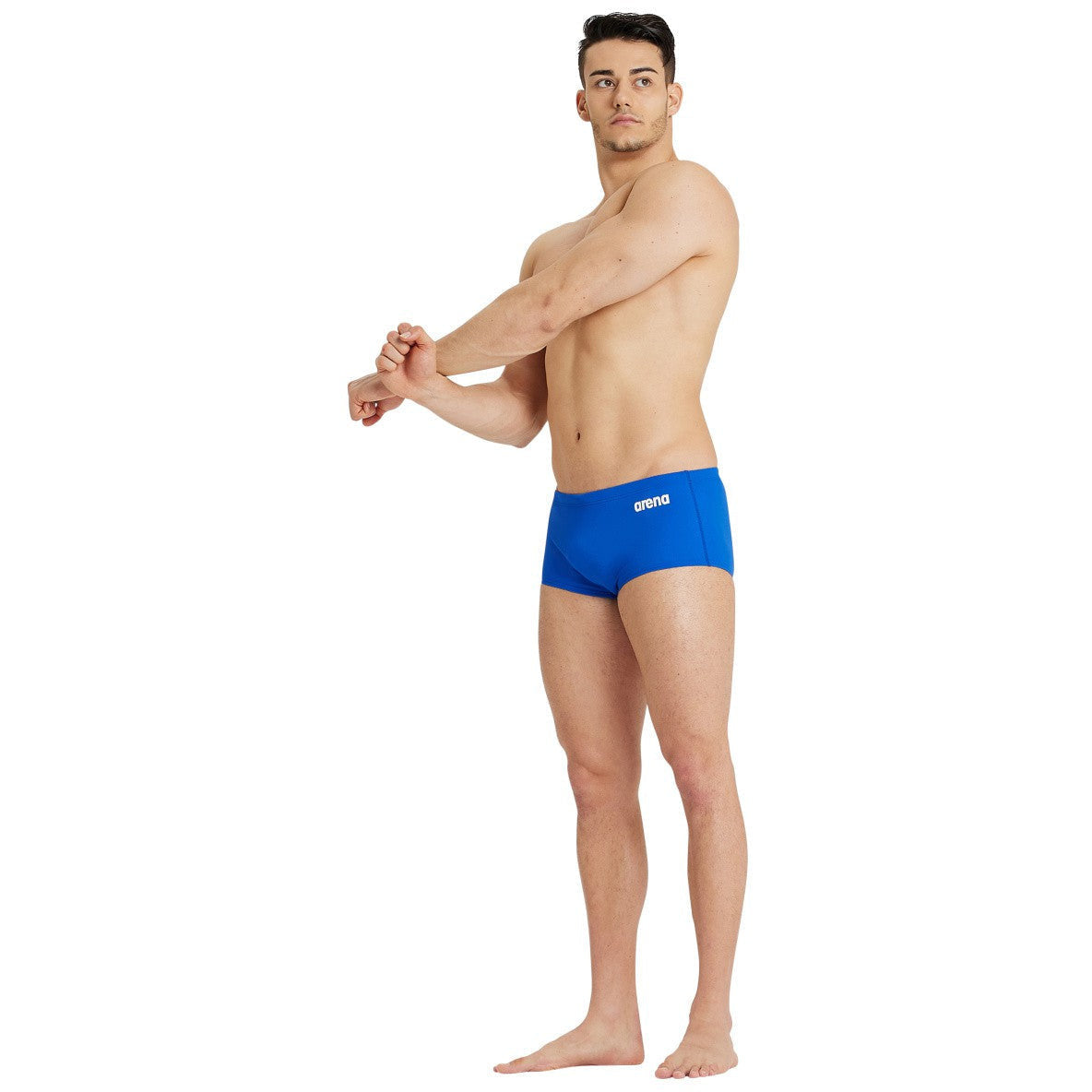 M Team Swim Low Waist Short Solid royal-white