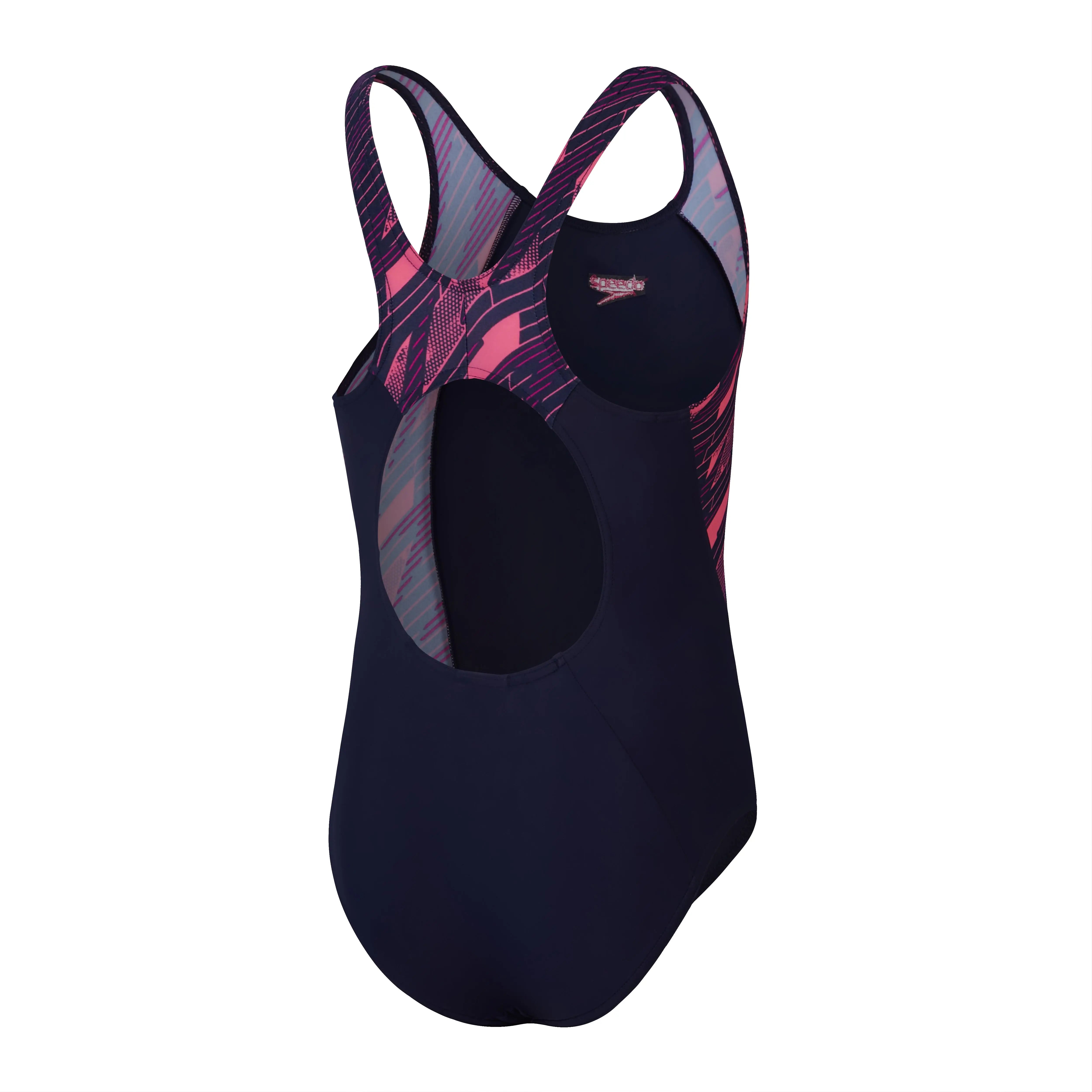 Eco Hyperboom Splice Muscleback Navy/Pink Speedo