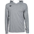 Team Hooded Long Sleeve T-Shirt Panel heather-grey