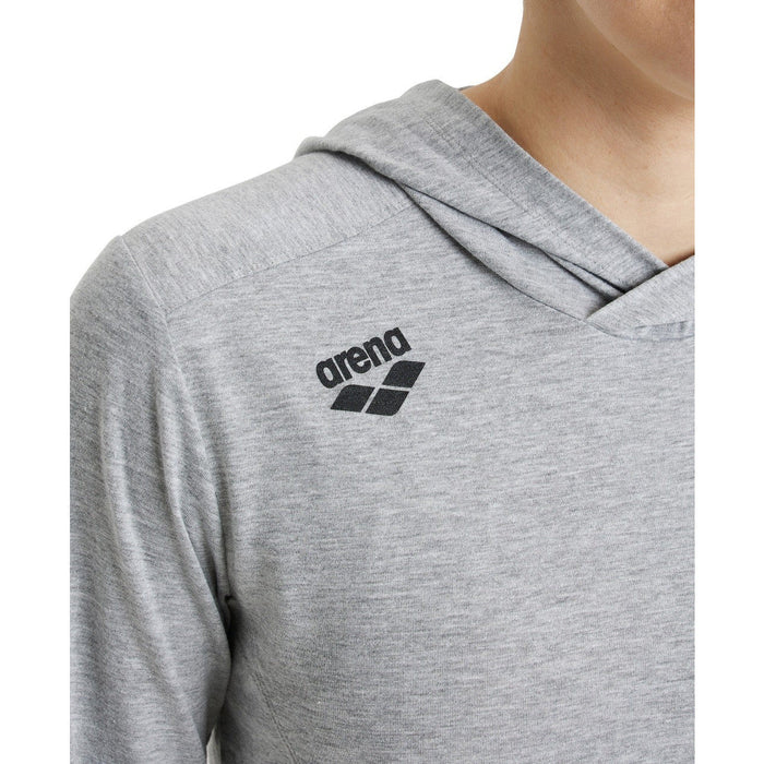 Team Hooded Long Sleeve T-Shirt Panel heather-grey