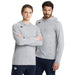 Team Hooded Long Sleeve T-Shirt Panel heather-grey