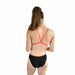 W Crazy Pizza Lace Back One Piece black-fluo-red