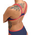 W One Biglogo One Piece navy-fluo-red