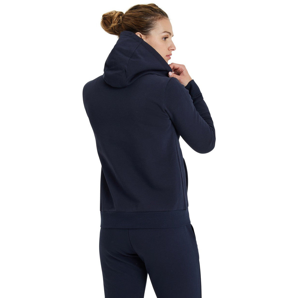 W Team Hooded Jacket Panel navy