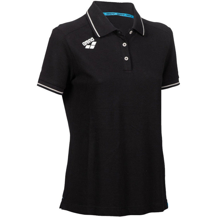 W Team Poloshirt Solid Cotton black