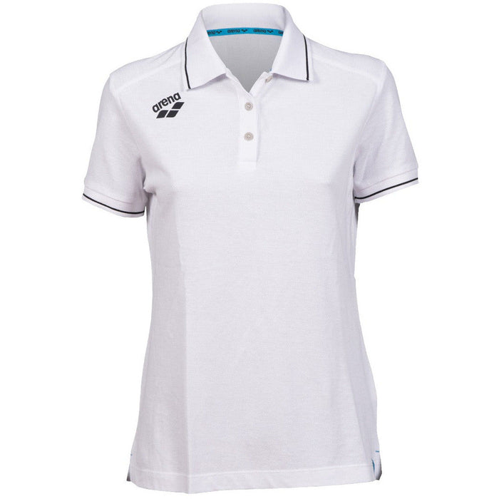 W Team Poloshirt Solid Cotton white