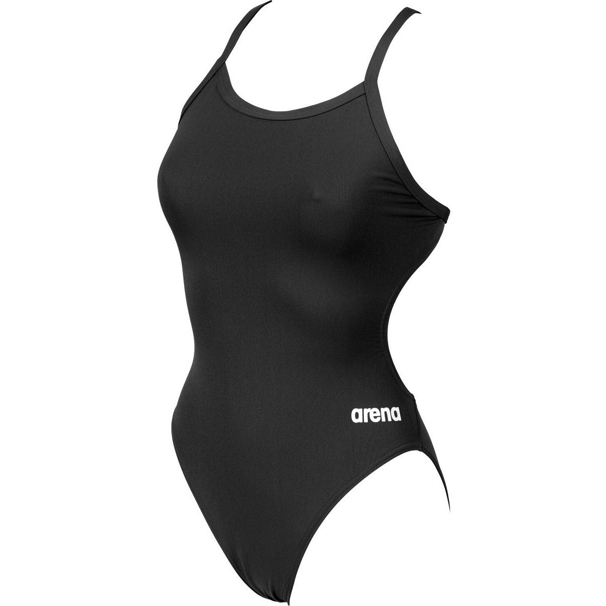 W Team Swimsuit Challenge Solid black-white