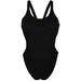 W Team Swimsuit Swim Tech Solid black-white