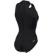 W Team Swimsuit Waterpolo Solid black-white