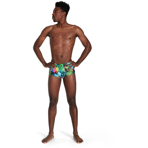 Lucid Jungle 17cm Club Training Allover Brief - Groen/Blauw