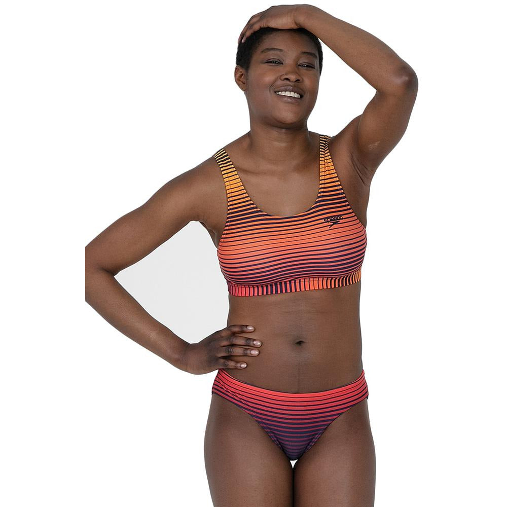 Speedo Placement U-Back-Bikini in Marine-Orange