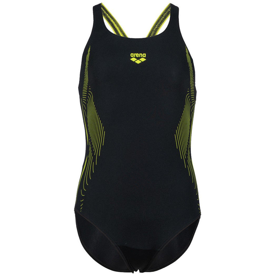 G Swimsuit Swim Pro Back Graphic black-softgreen